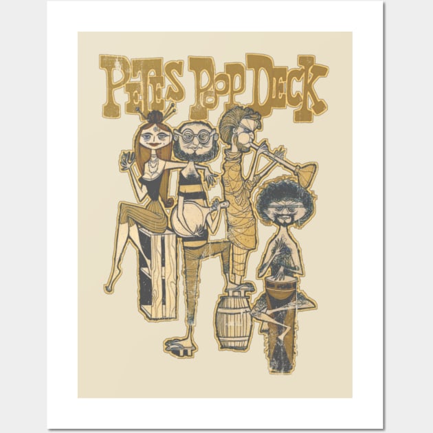 Pete's Poop Deck 1957 - Disstresed Vintage Style Wall Art by Sultanjatimulyo exe